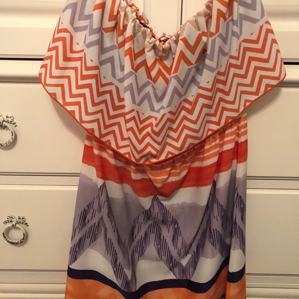 New purple and orange dress